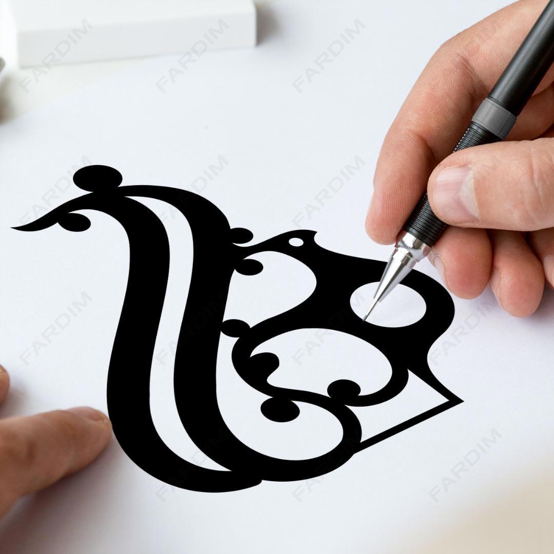 وکتور طرح نگاره گل و مرغ کد A132415